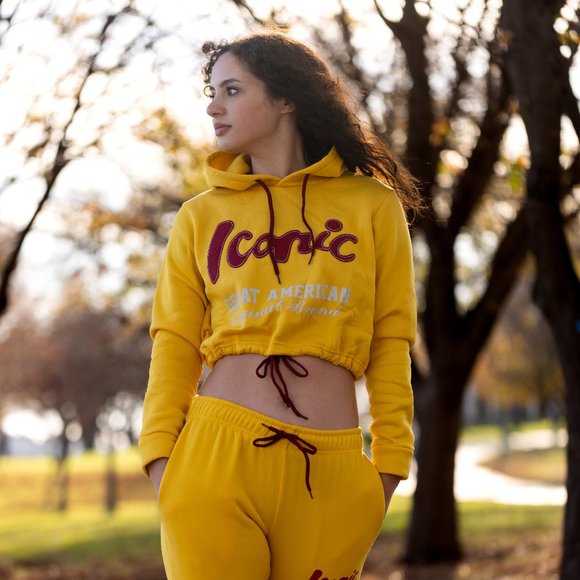Iconic Teecart Hoodie Crop Set - Picture 1 of 5